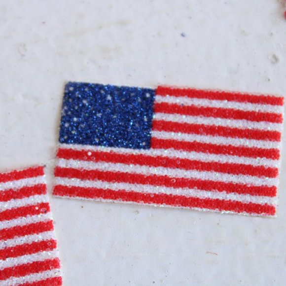 Vintage Flag Patches / American Flag Iron On 1.25" Wide - Picture 6 of 10